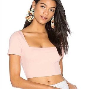 LPA peony crop top